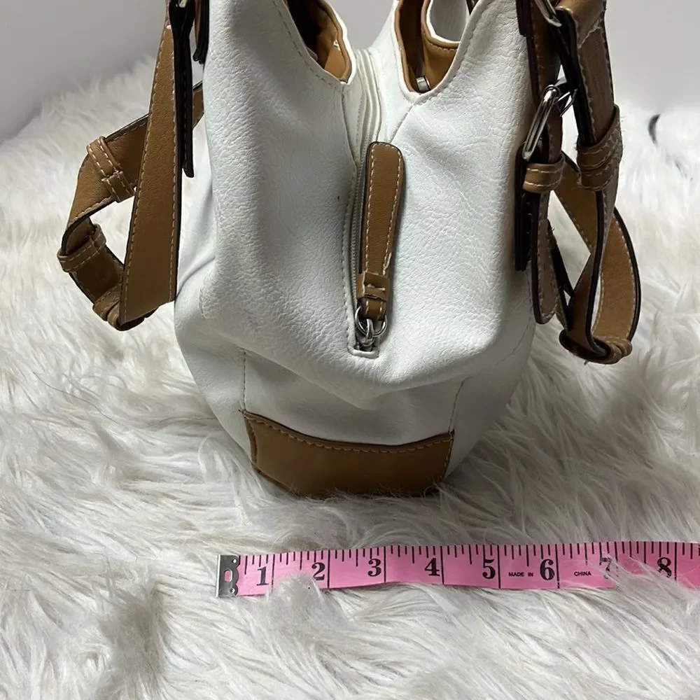 ROSETTTI WHITE & BROWN HOBO BAG
